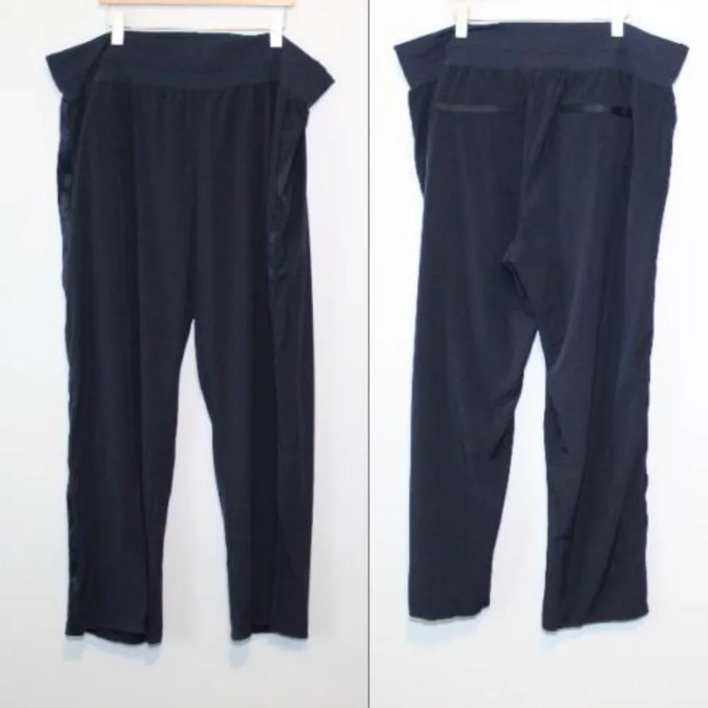 Athleta 2021 Nolita Wide Leg Pants Navy Blue Women's Plus Size 24 H13676 - Picture 12 of 13